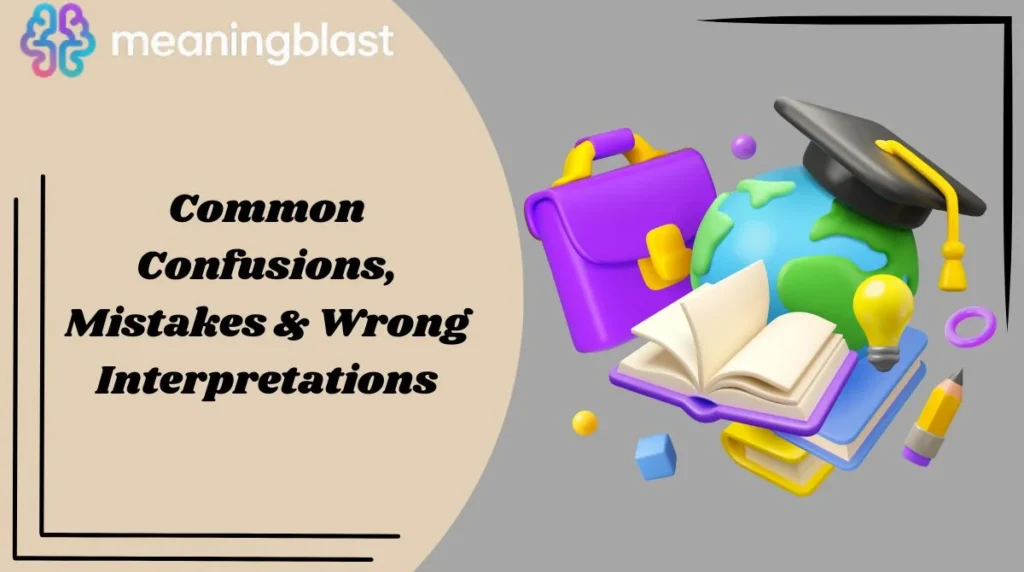 Common Confusions, Mistakes & Wrong Interpretations