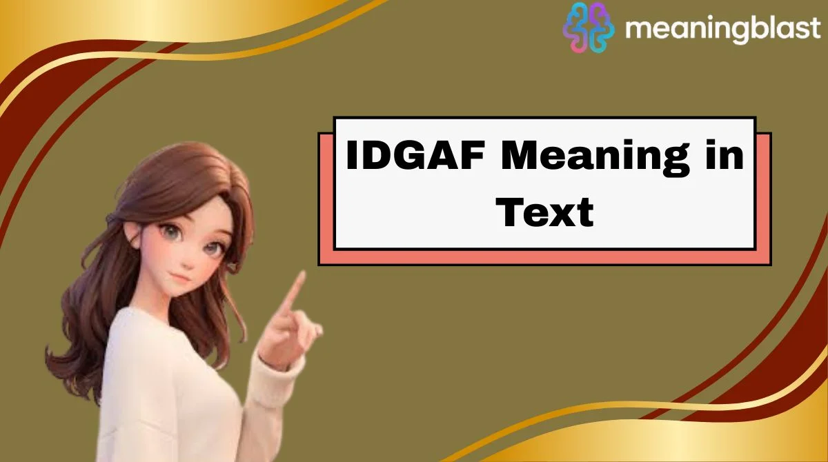 IDGAF Meaning in Text